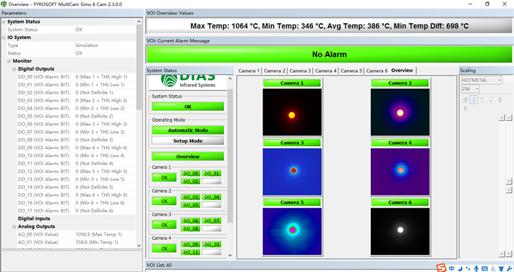 同時控制多臺DIAS紅外熱像儀的軟件